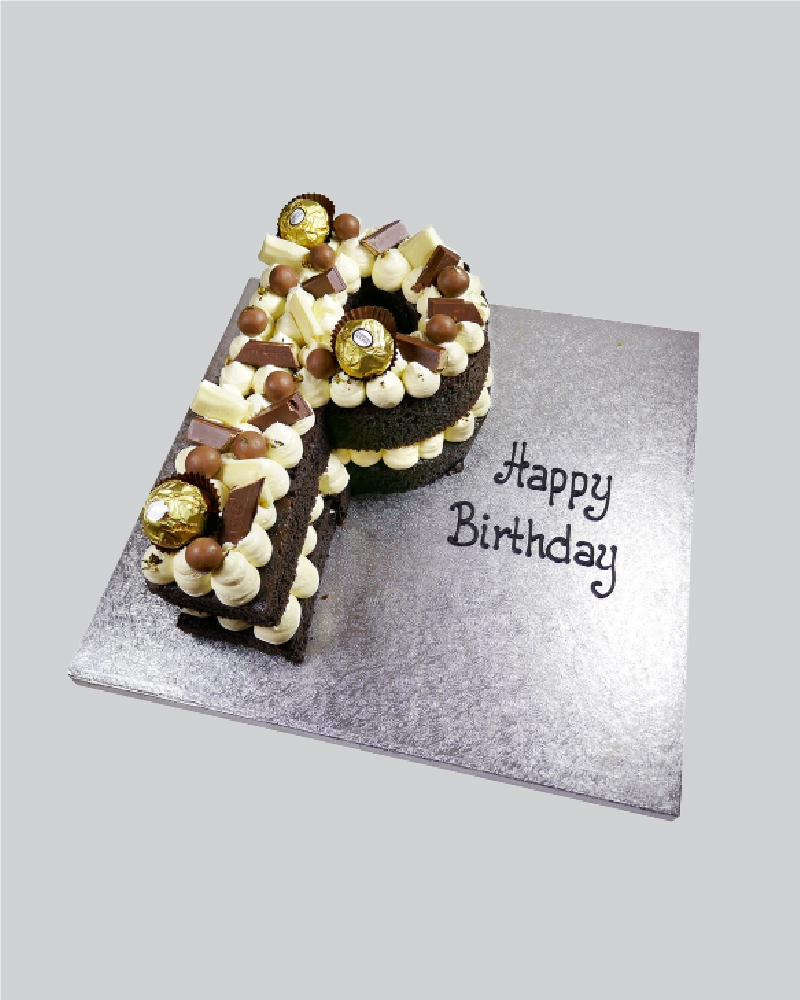 Numbers & Alphabet Cake Buy Online Quick Delivery - Dough and Cream