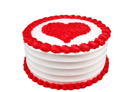 Love's Passion Red Heart Cake - Cakeobee